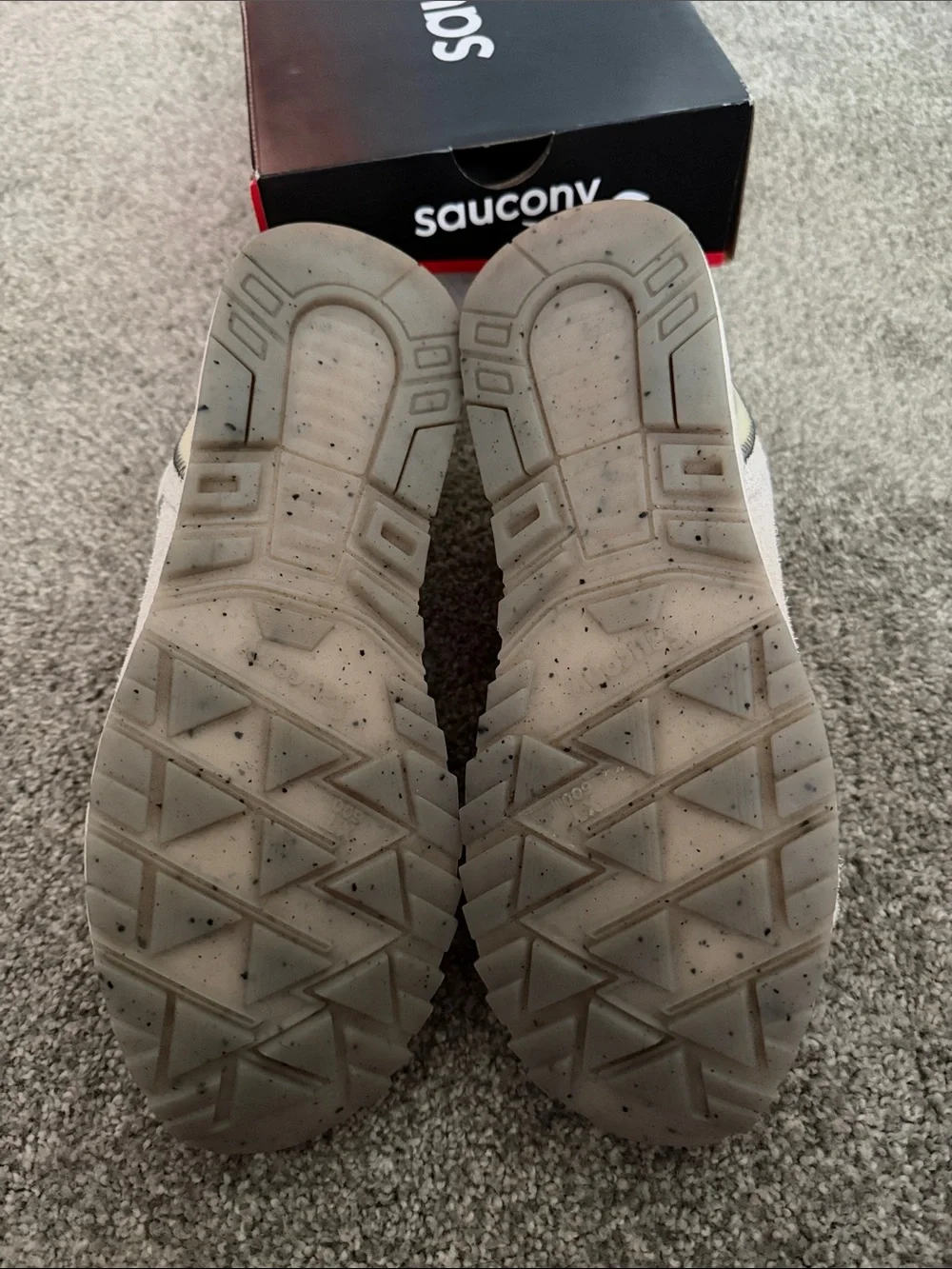 Saucony White, dark white Shadow 6000 Athletic Sneakers